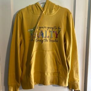 NWOT handmade hoodie “If you’re going to be salty bring the margaritas” Size Med